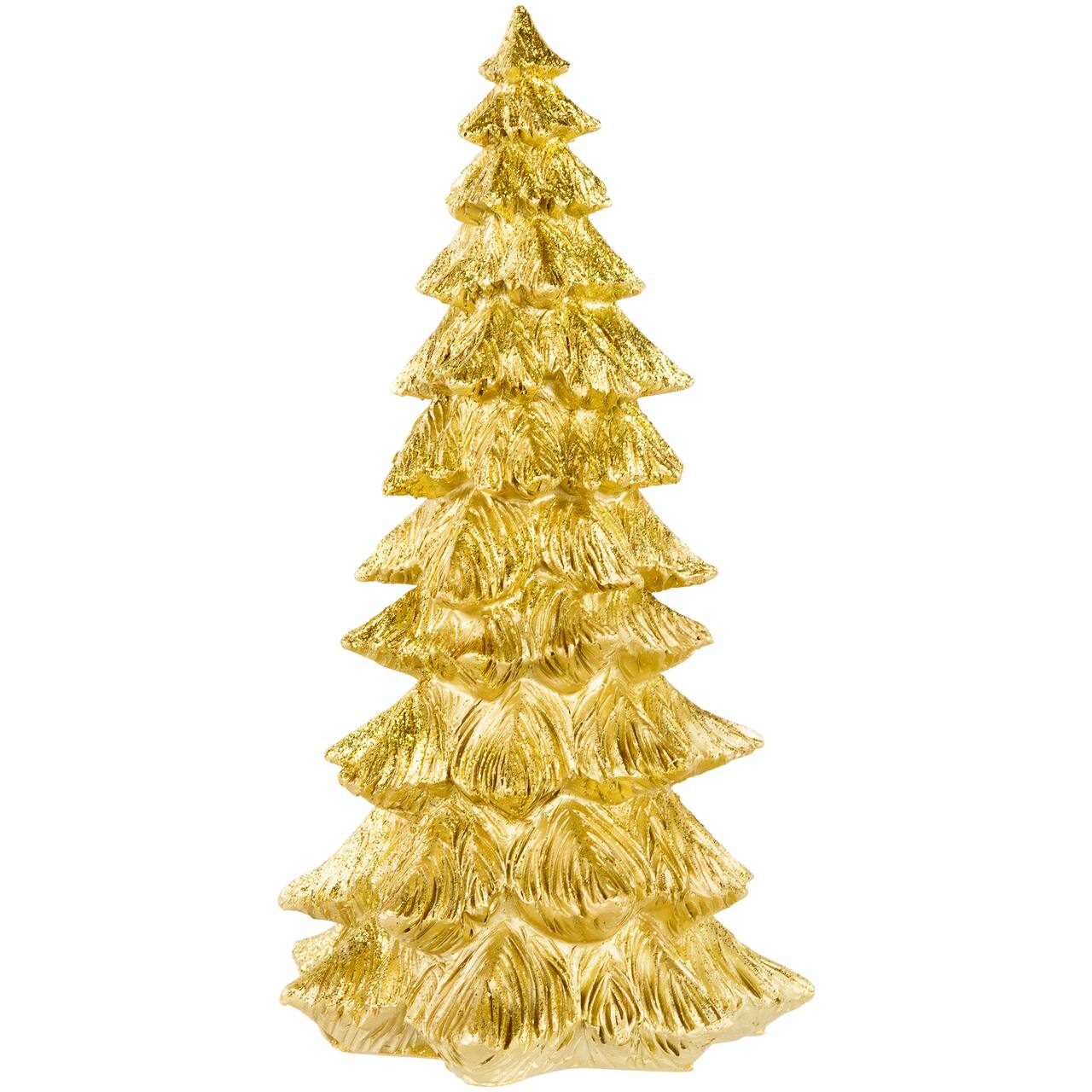 9.5" Metallic Woodland Layered Decoration Christmas Tree
